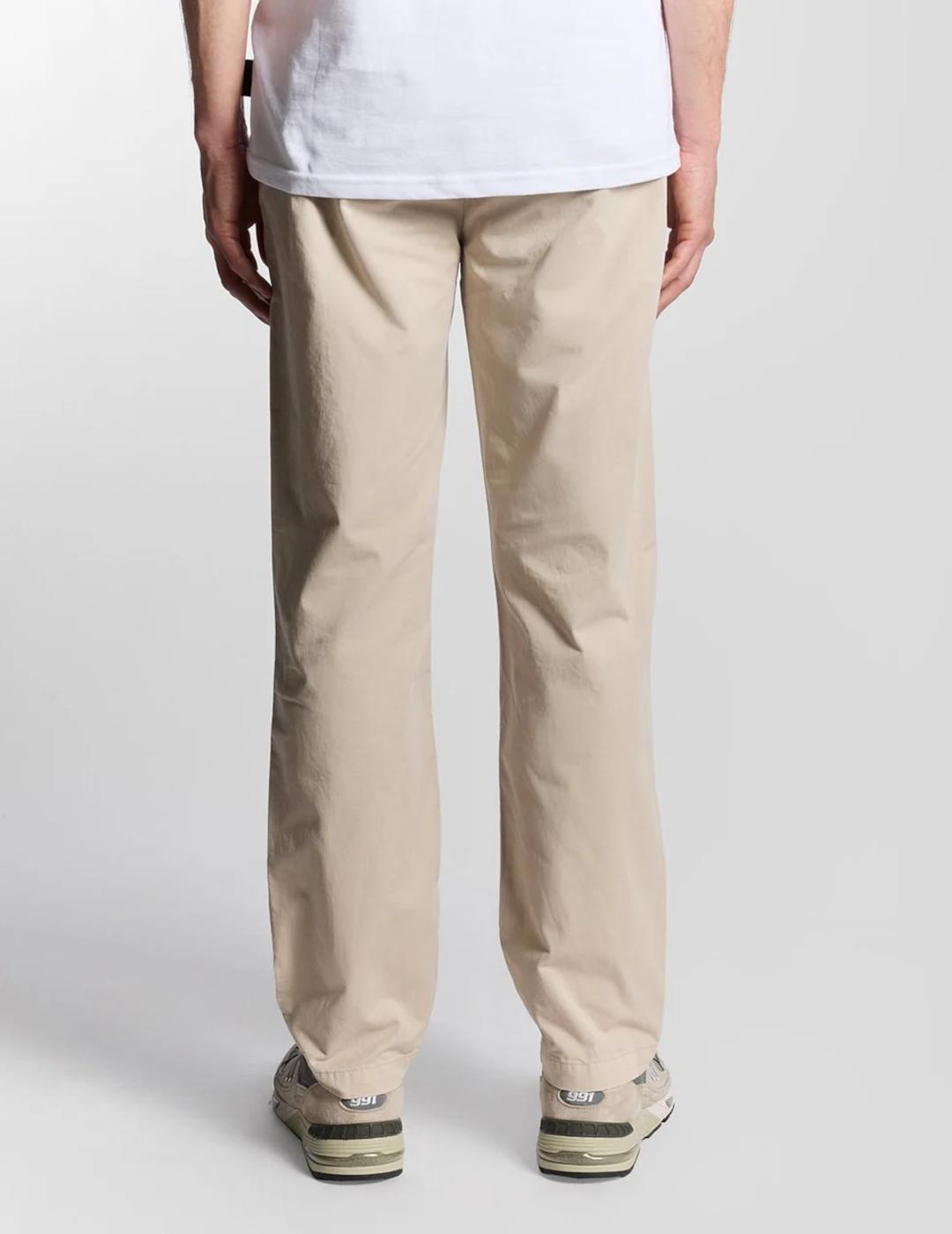 LYLE&SCOTT CHINO BEIGE TAPERED DRAWSTRING