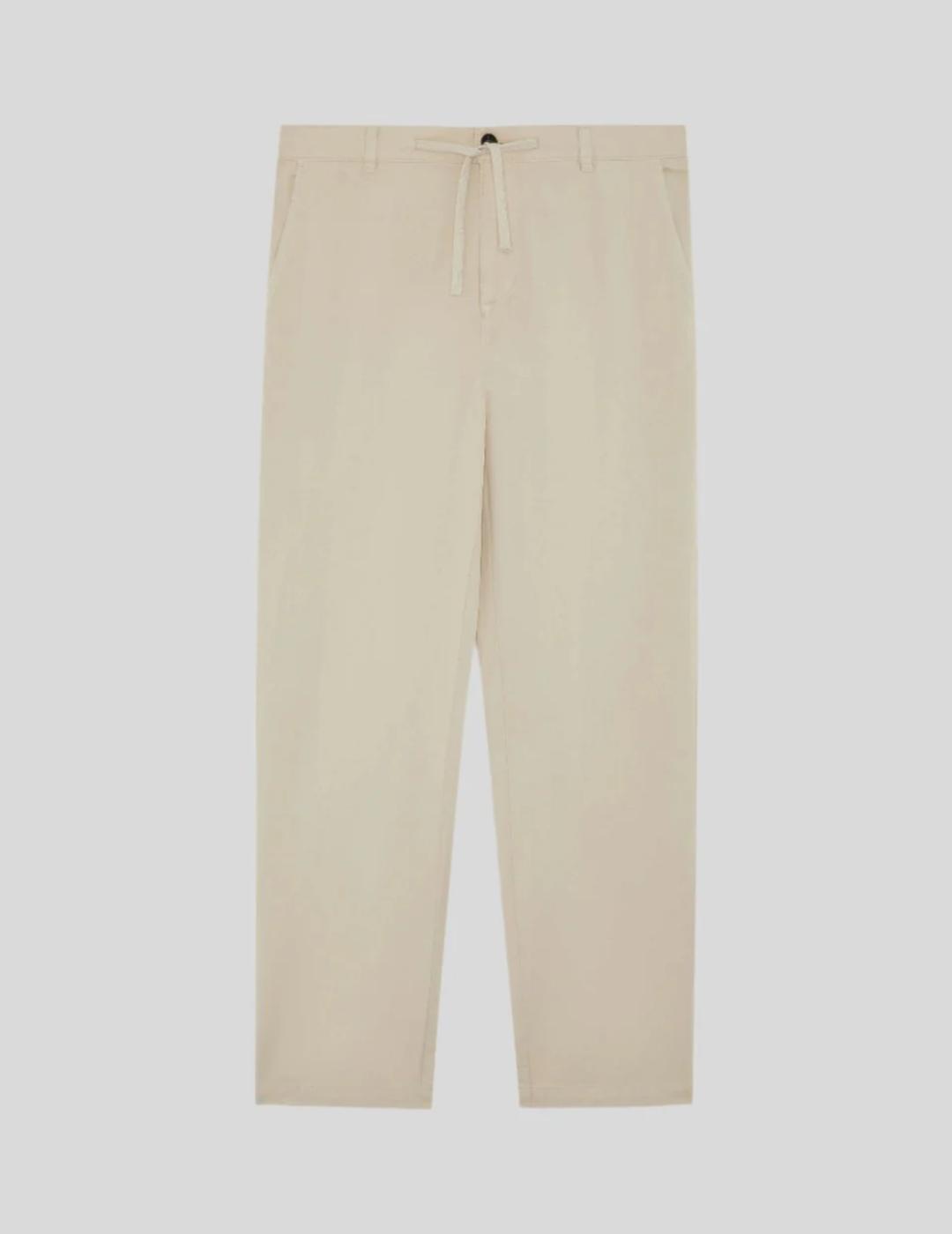 LYLE&SCOTT CHINO BEIGE TAPERED DRAWSTRING