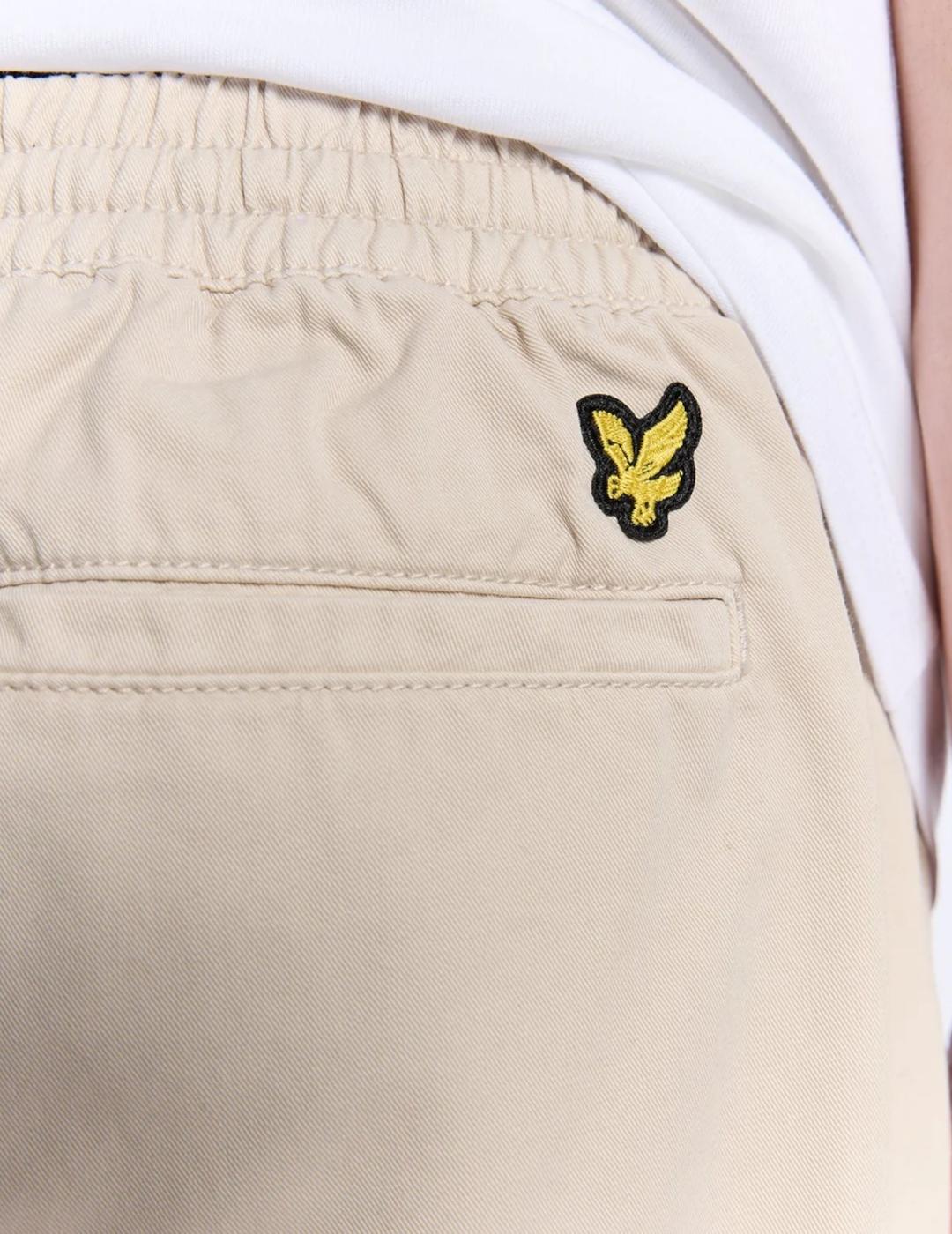 LYLE&SCOTT CHINO BEIGE TAPERED DRAWSTRING