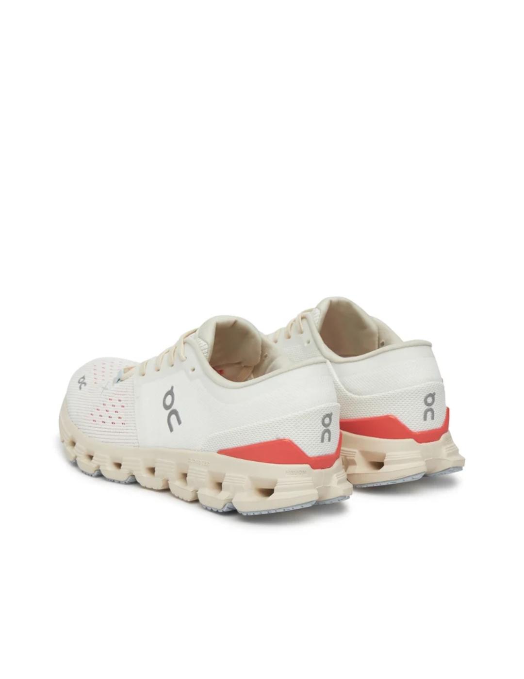 ON CLOUD X 4 IVORY SALMON WOMEN