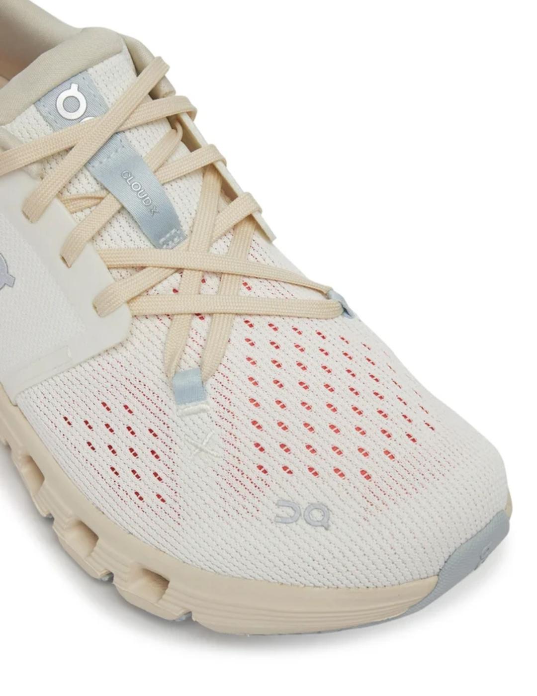 ON CLOUD X 4 IVORY SALMON WOMEN