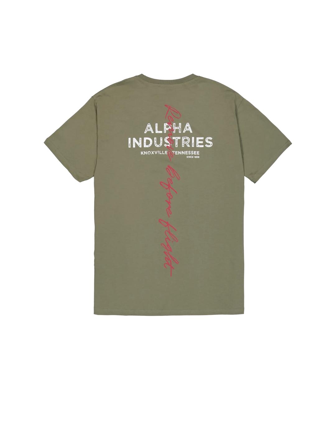 ALPHA CAMISETA VERDE SIGNATURE PRINT