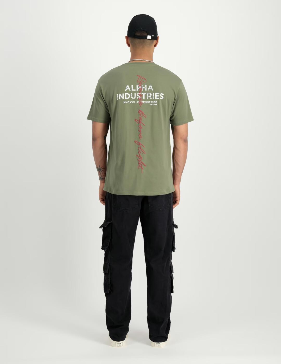 ALPHA CAMISETA VERDE SIGNATURE PRINT