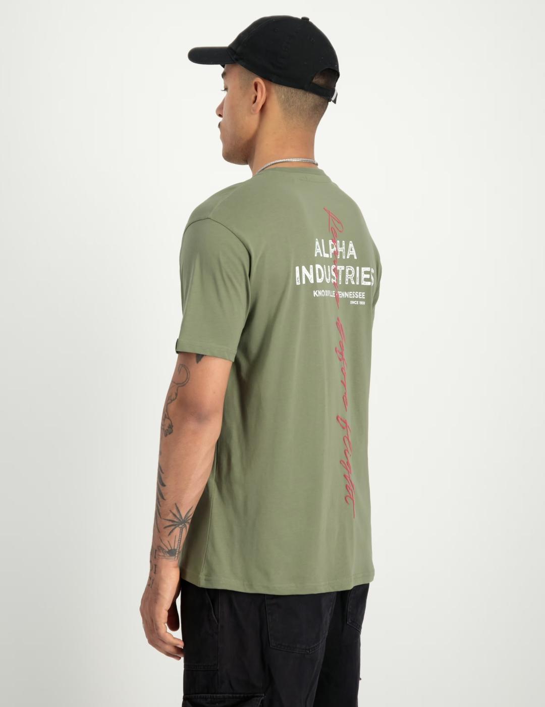 ALPHA CAMISETA VERDE SIGNATURE PRINT