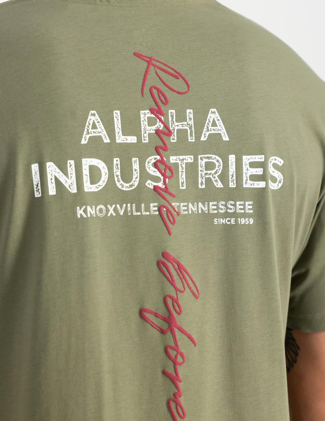 ALPHA CAMISETA VERDE SIGNATURE PRINT