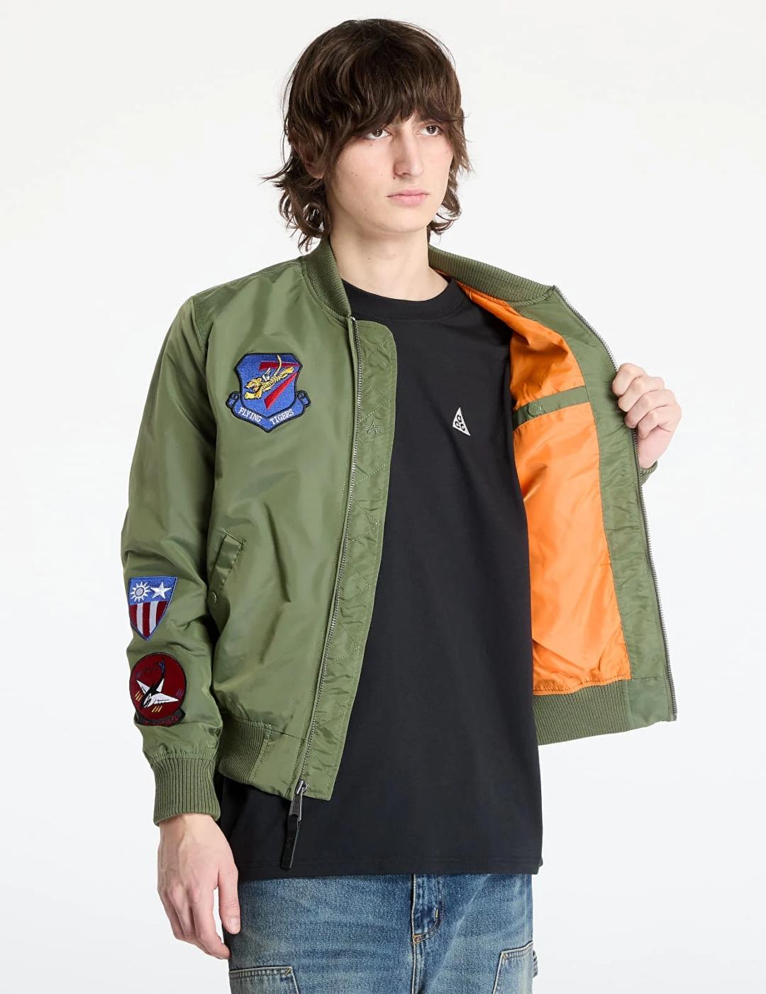 ALPHA BOMBER VERDE FLYING TIGERS MA-1