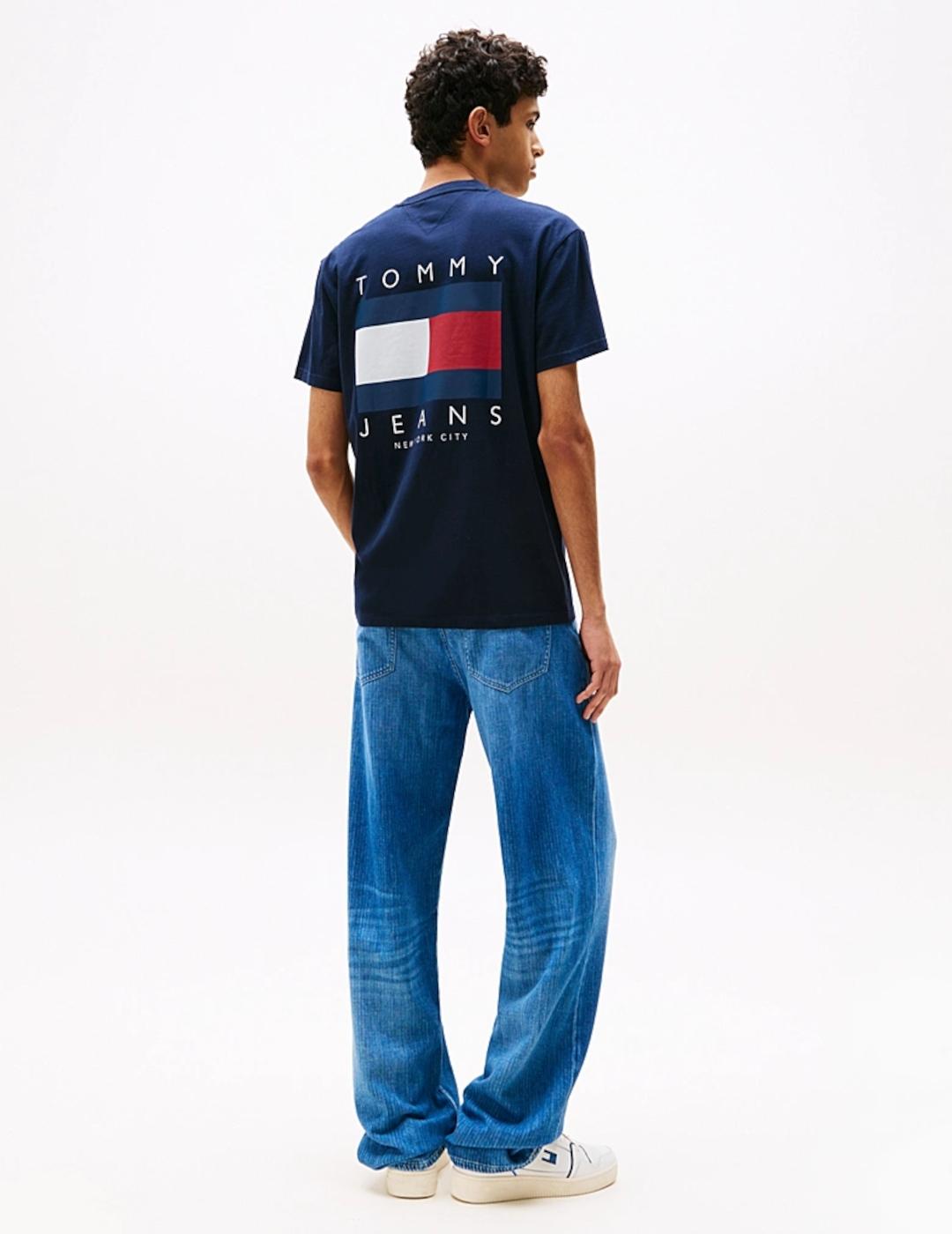 TOMMY CAMISETA FLAG DARK NAVY