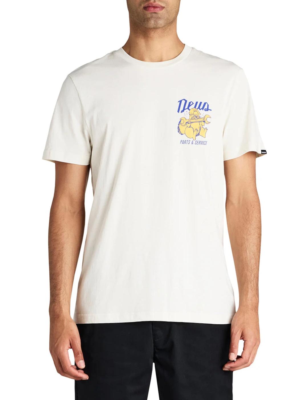 DEUS CAMISETA OVERBITE DIRTY WHITE