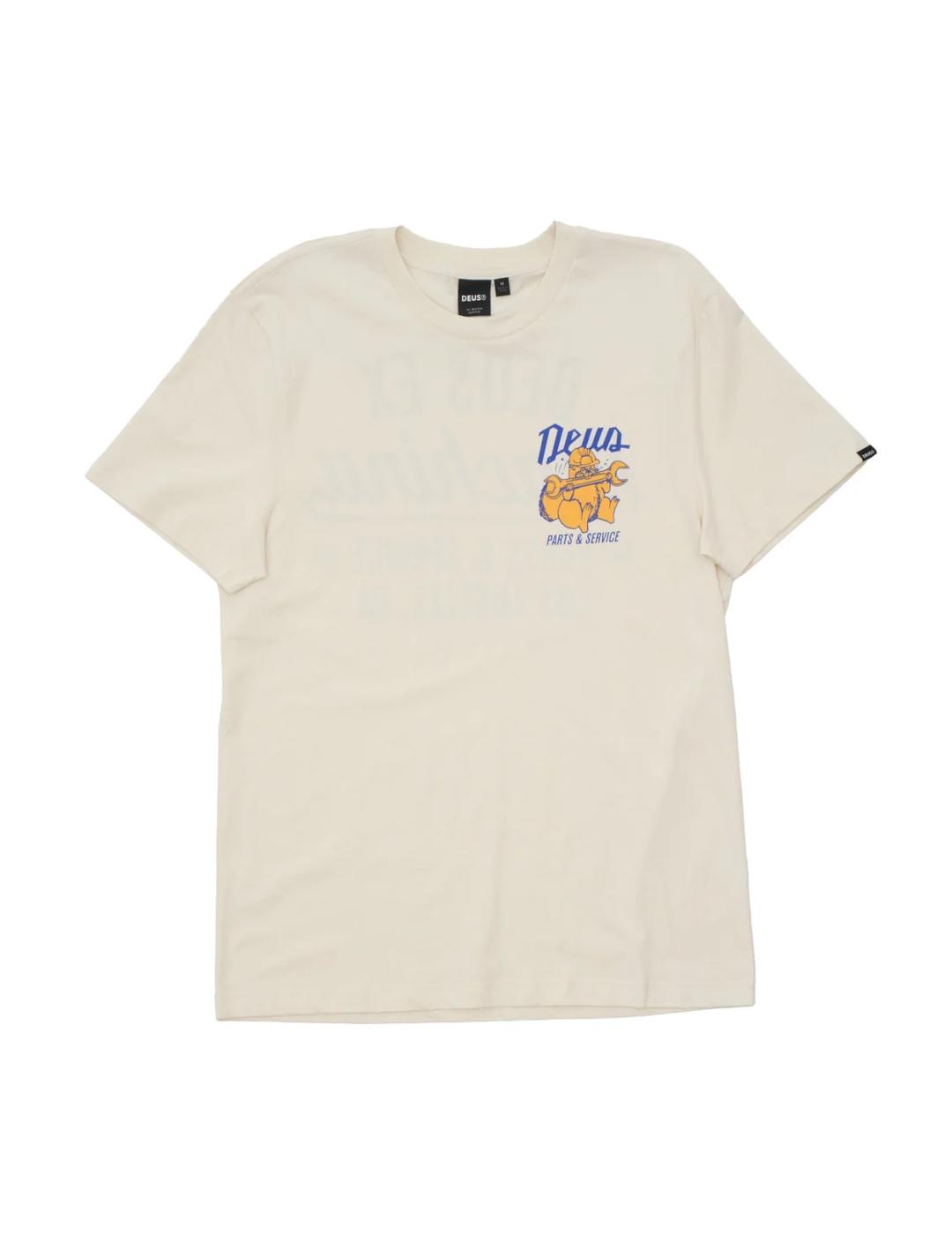 DEUS CAMISETA OVERBITE DIRTY WHITE