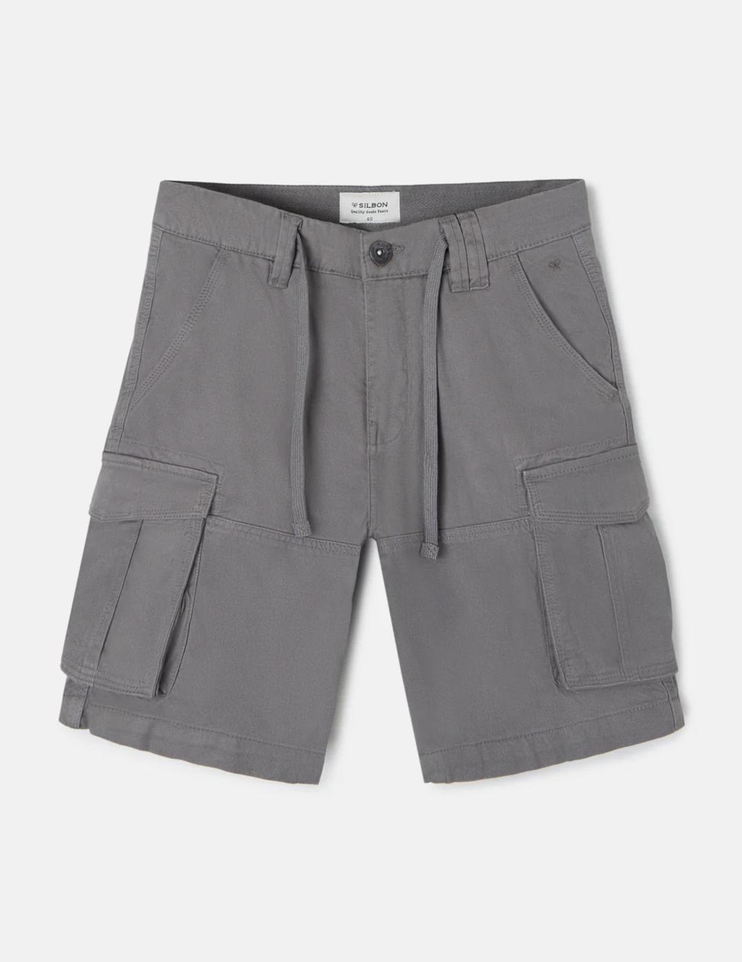 SILBON BERMUDA CARGO GRIS
