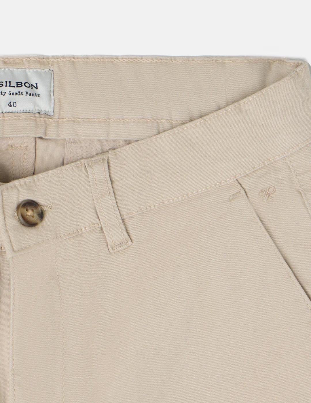 SILBON PANTALON CHINO BEIGE
