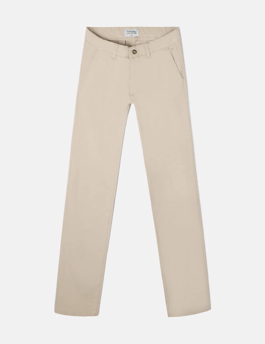 SILBON PANTALON CHINO BEIGE
