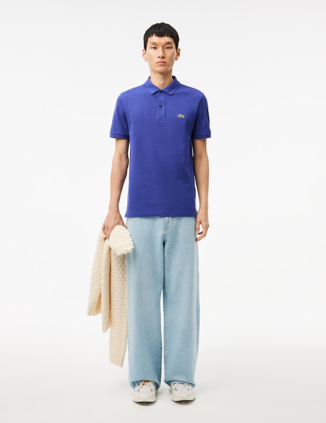 LACOSTE POLO SLIM FIT VIOLETA