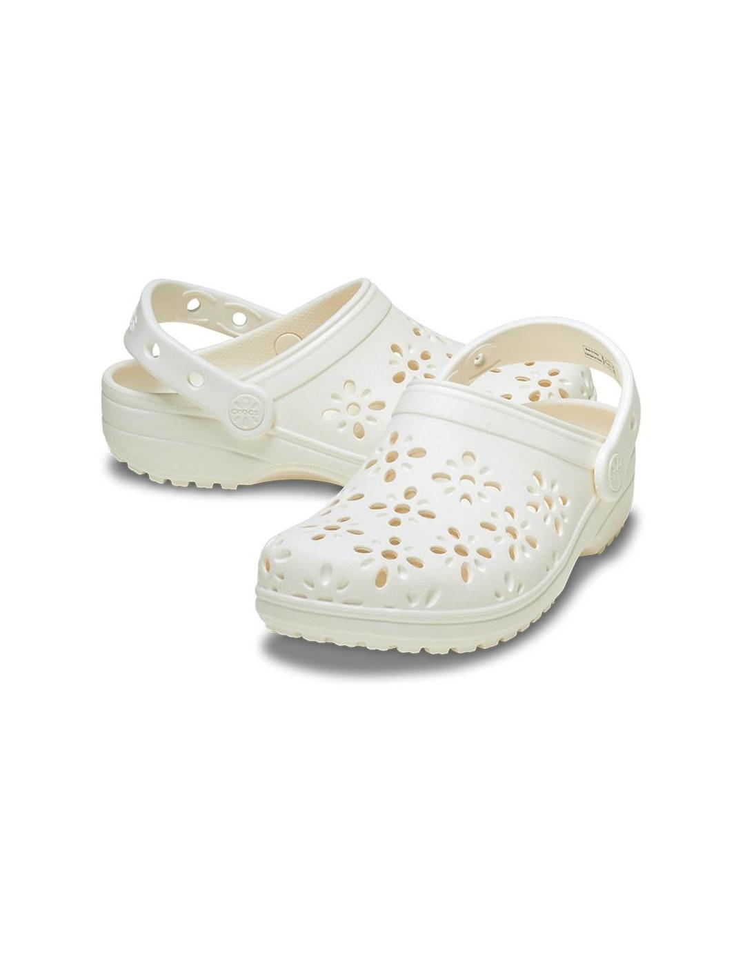 CROCS ZUECOS CLASSIC FLORAL CHALK