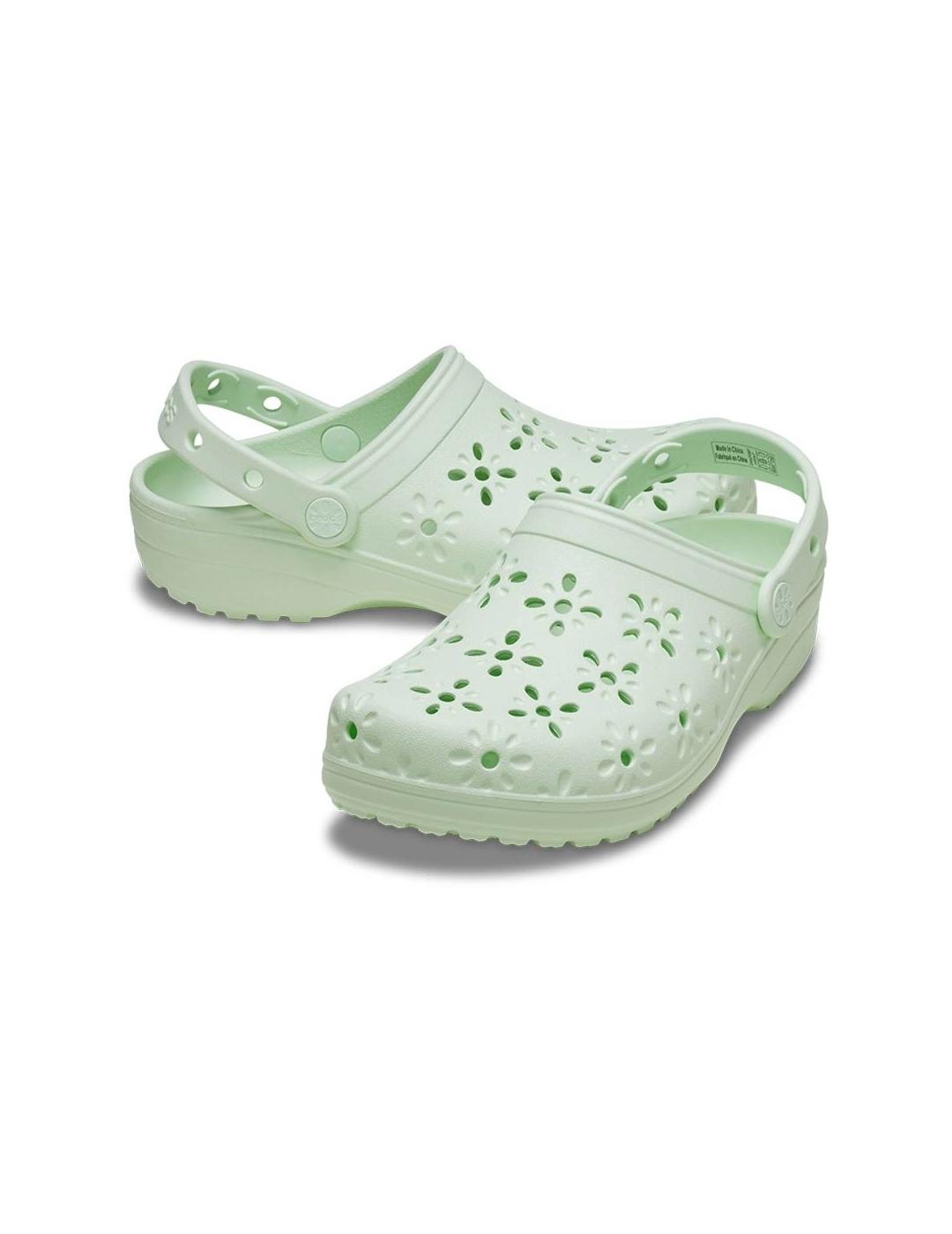 CROCS ZUECOS CLASSIC FLORAL JADE TINT