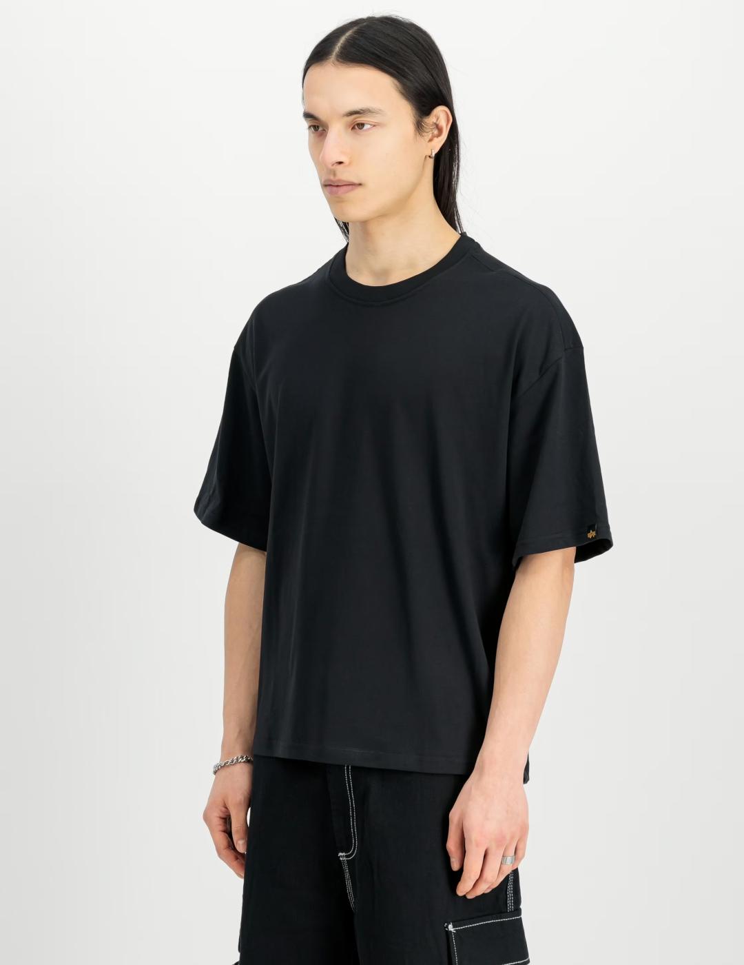 ALPHA CAMISETA NEGRA ALOHA FLOWER