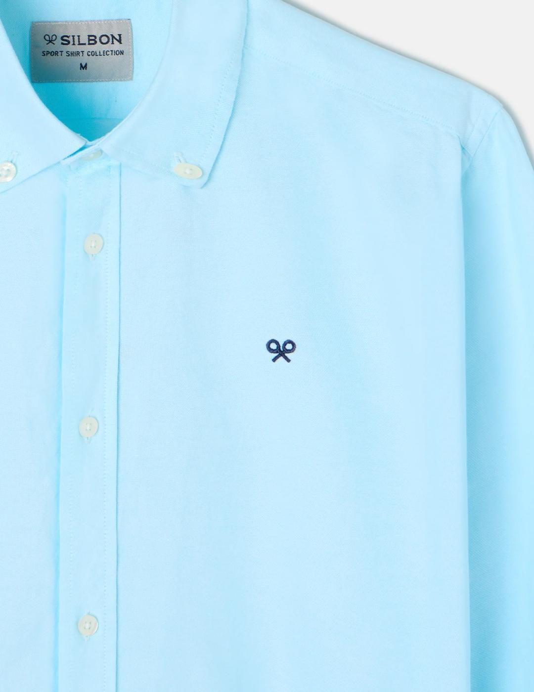 SILBON CAMISA AGUAMARINA OXFORD