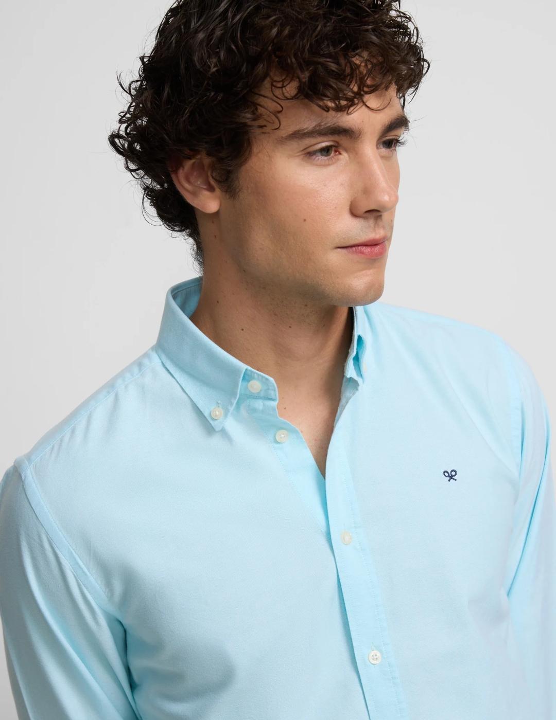 SILBON CAMISA AGUAMARINA OXFORD