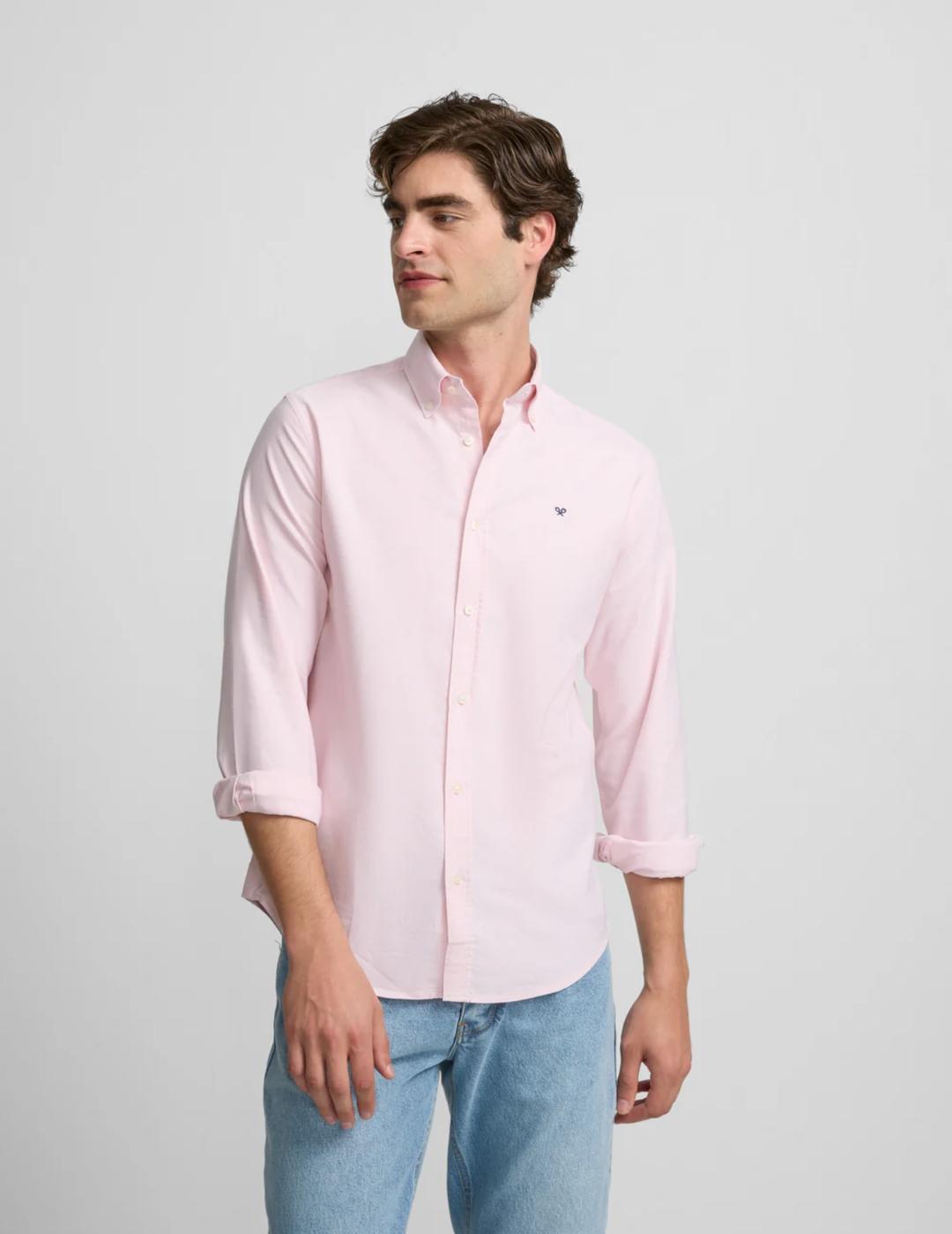 SILBON CAMISA CORAL OXFORD