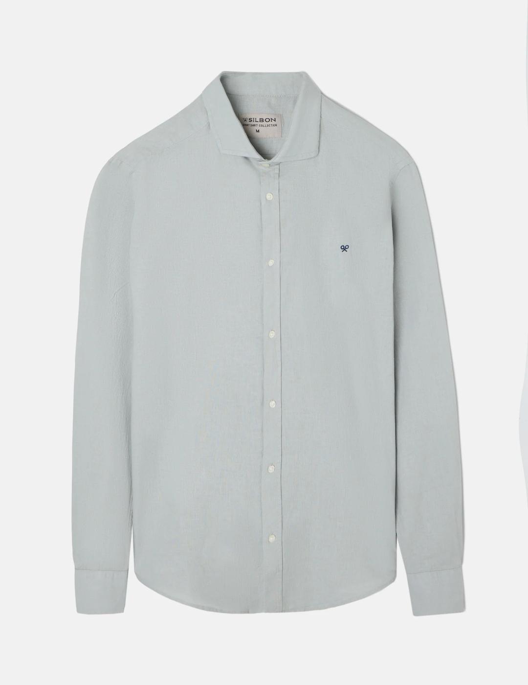 SILBON CAMISA AZUL GRIS SOFT