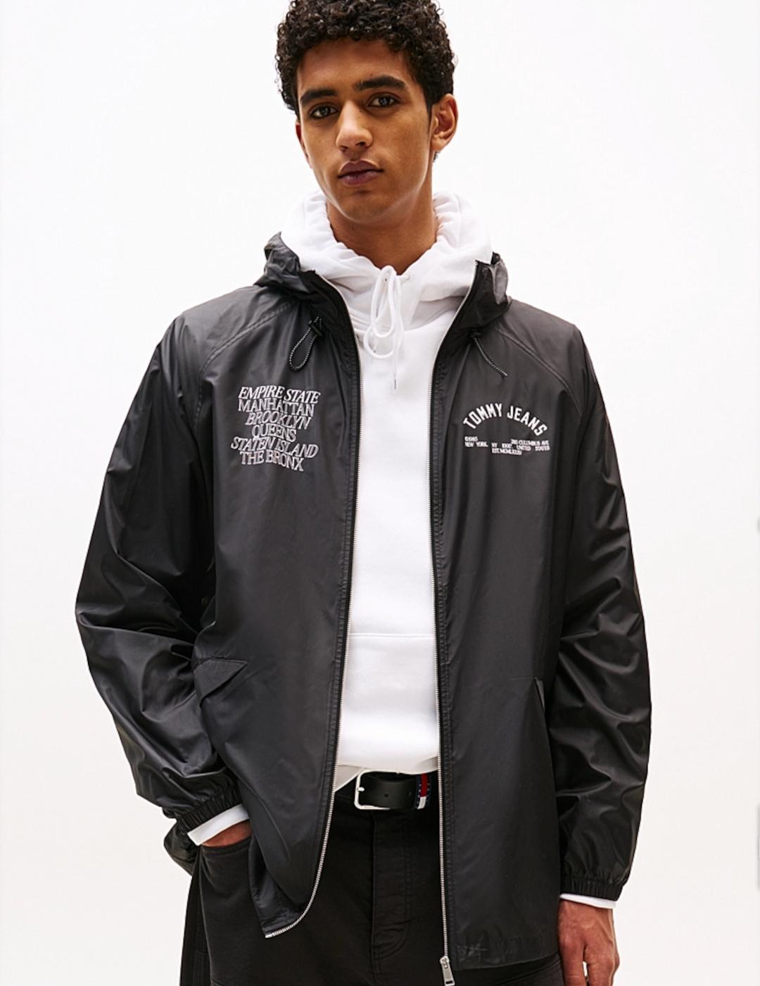 TOMMY CHAQUETA NEGRA WINDBRKR BOROUGH