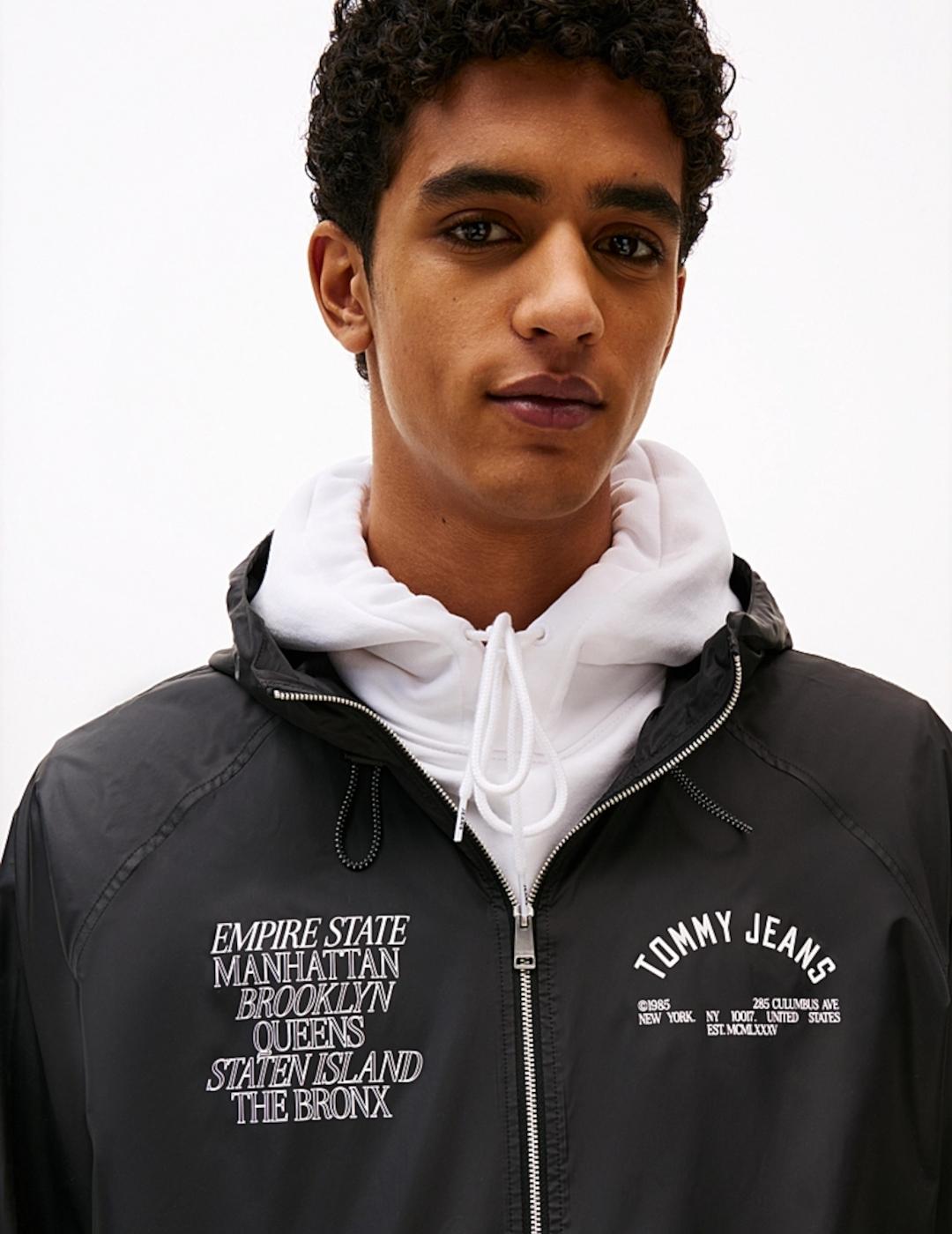 TOMMY CHAQUETA NEGRA WINDBRKR BOROUGH