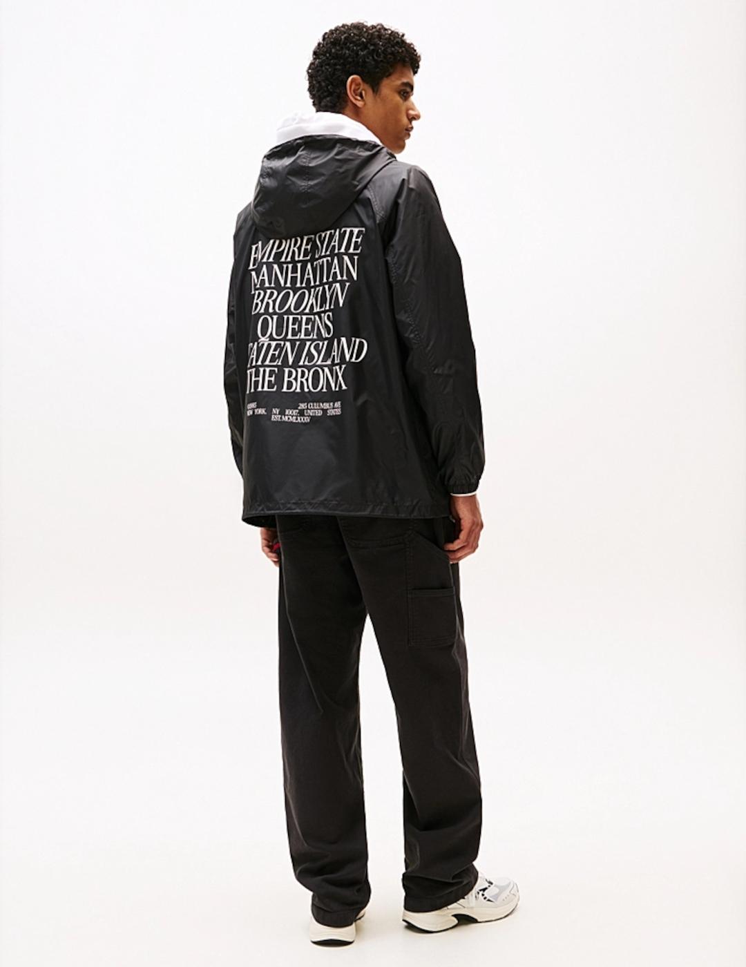 TOMMY CHAQUETA NEGRA WINDBRKR BOROUGH