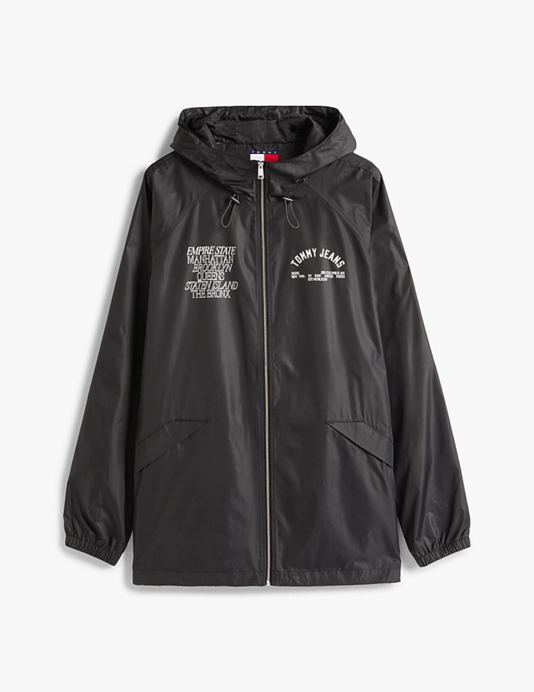 TOMMY CHAQUETA NEGRA WINDBRKR BOROUGH