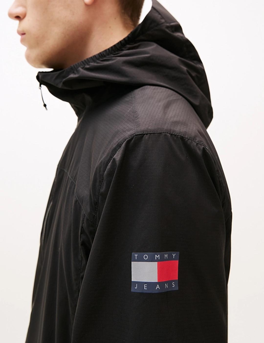 TOMMY CHAQUETA NEGRA OUTDOOR SHELL