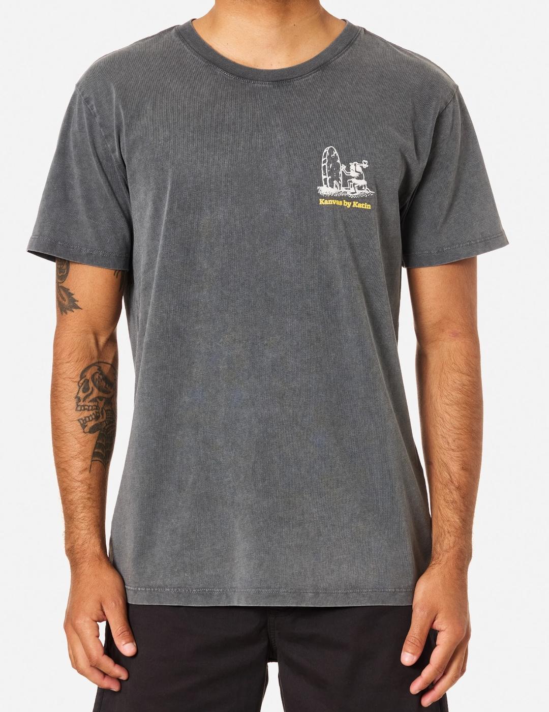 KATIN CAMISETA NEGRA WASH STONE AGE