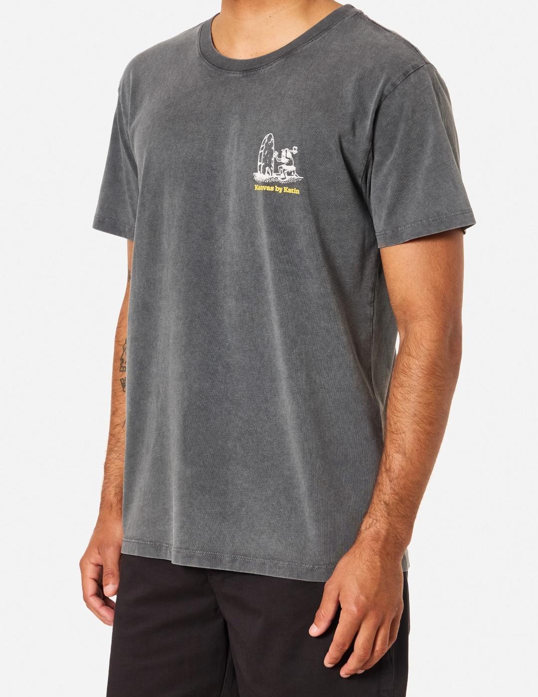 KATIN CAMISETA NEGRA WASH STONE AGE