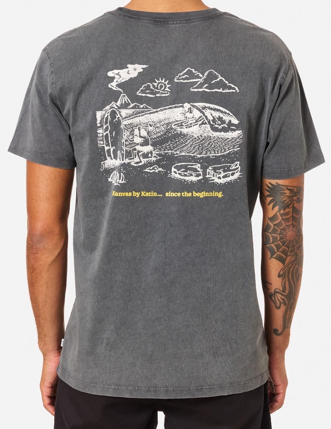 KATIN CAMISETA NEGRA WASH STONE AGE