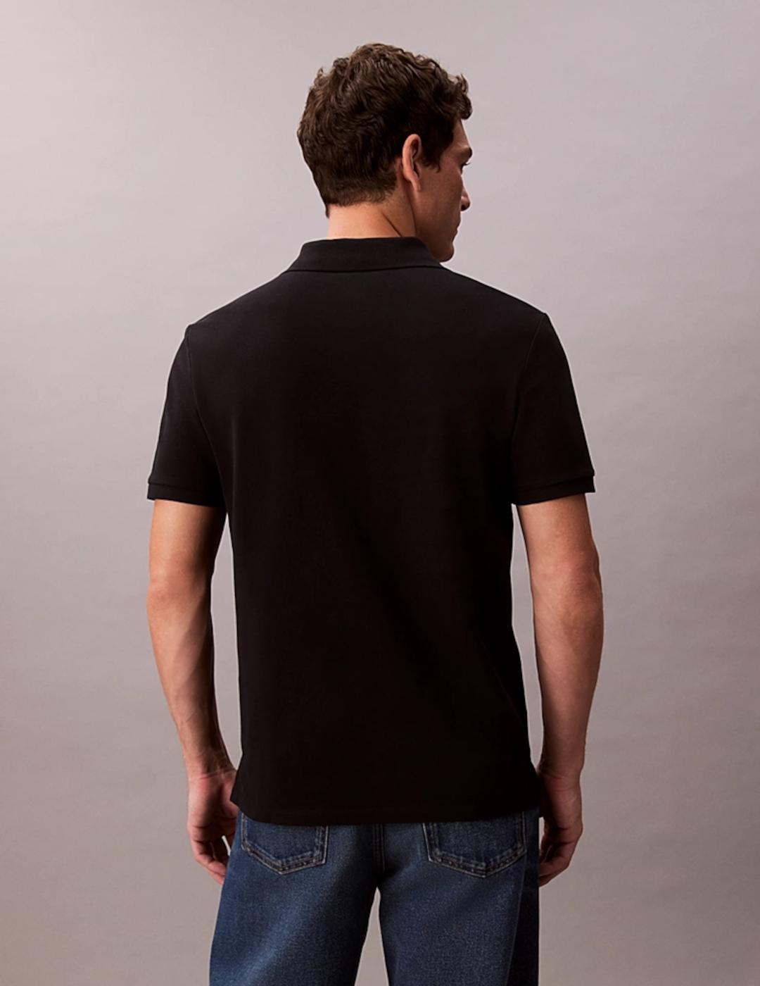 CALVIN KLEIN POLO NEGRO PIQUÉ