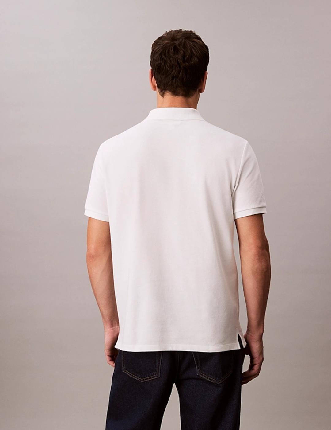 CALVIN KLEIN POLO BLANCO PIQUÉ
