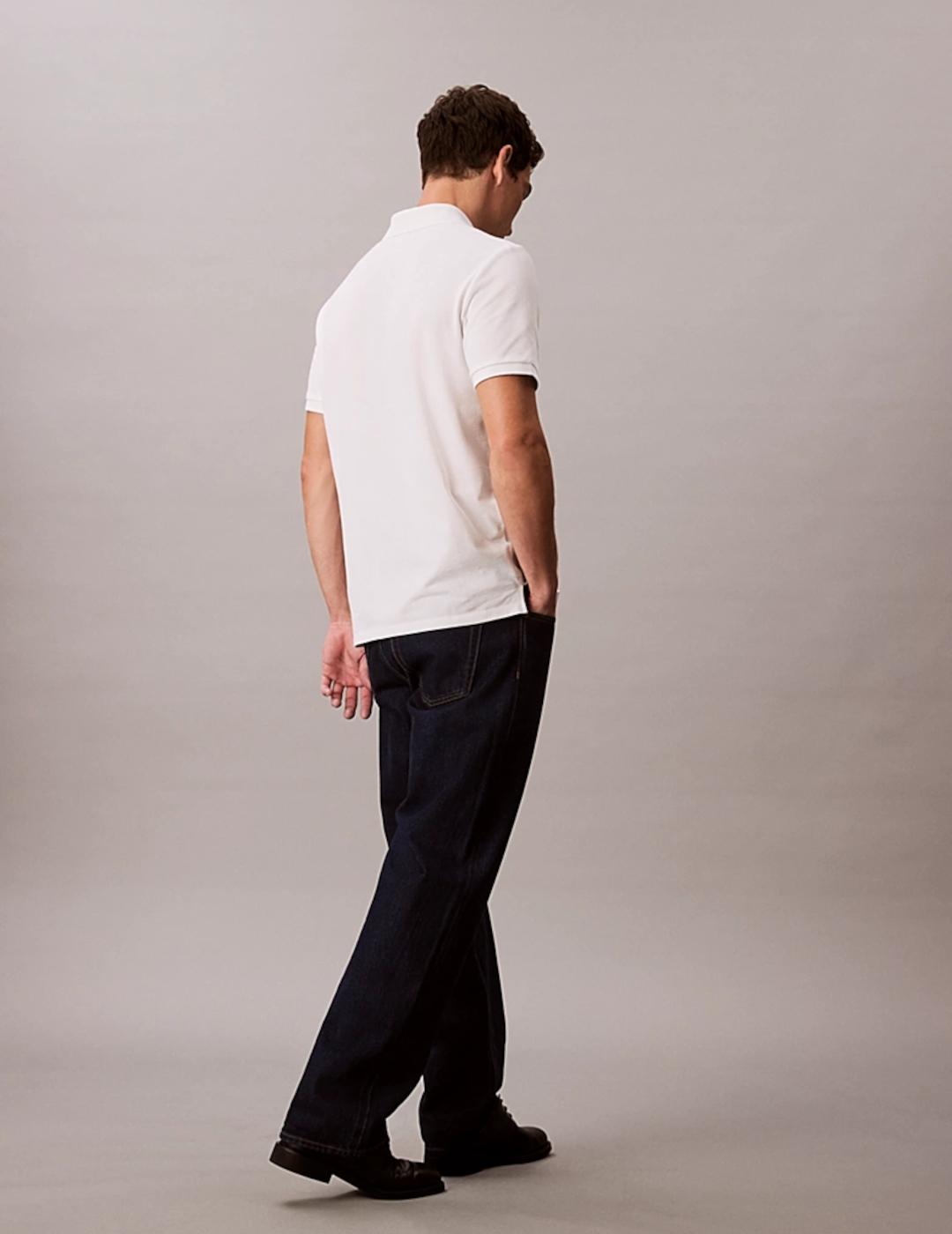 CALVIN KLEIN POLO BLANCO PIQUÉ