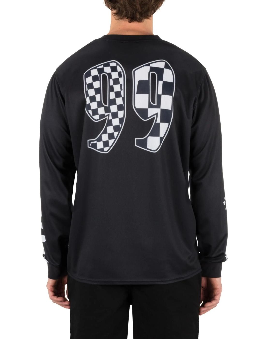 HURLEY CAMISETA NEGRA M/L CHECK OUT