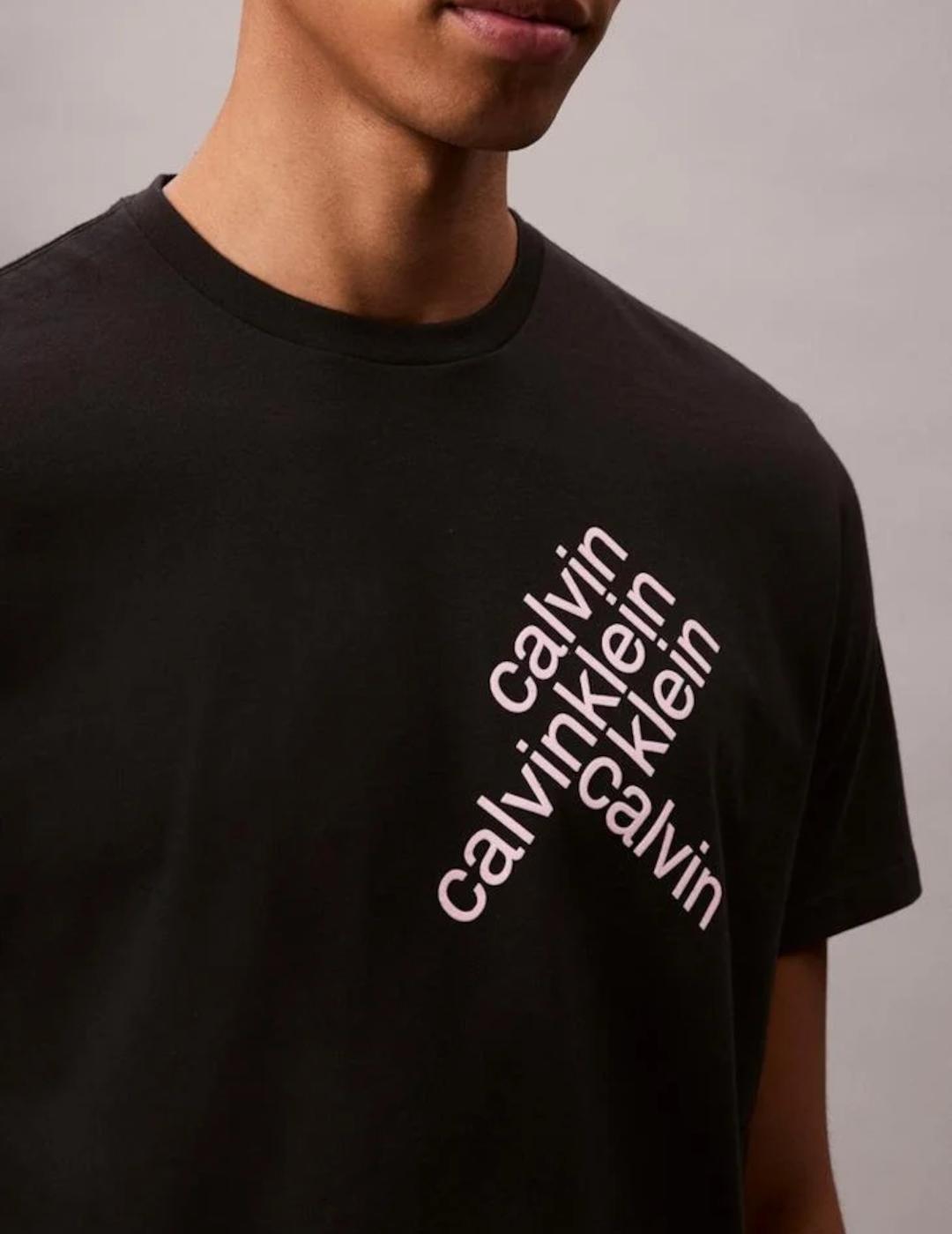 CALVIN CAMISETA NEGRA WORD