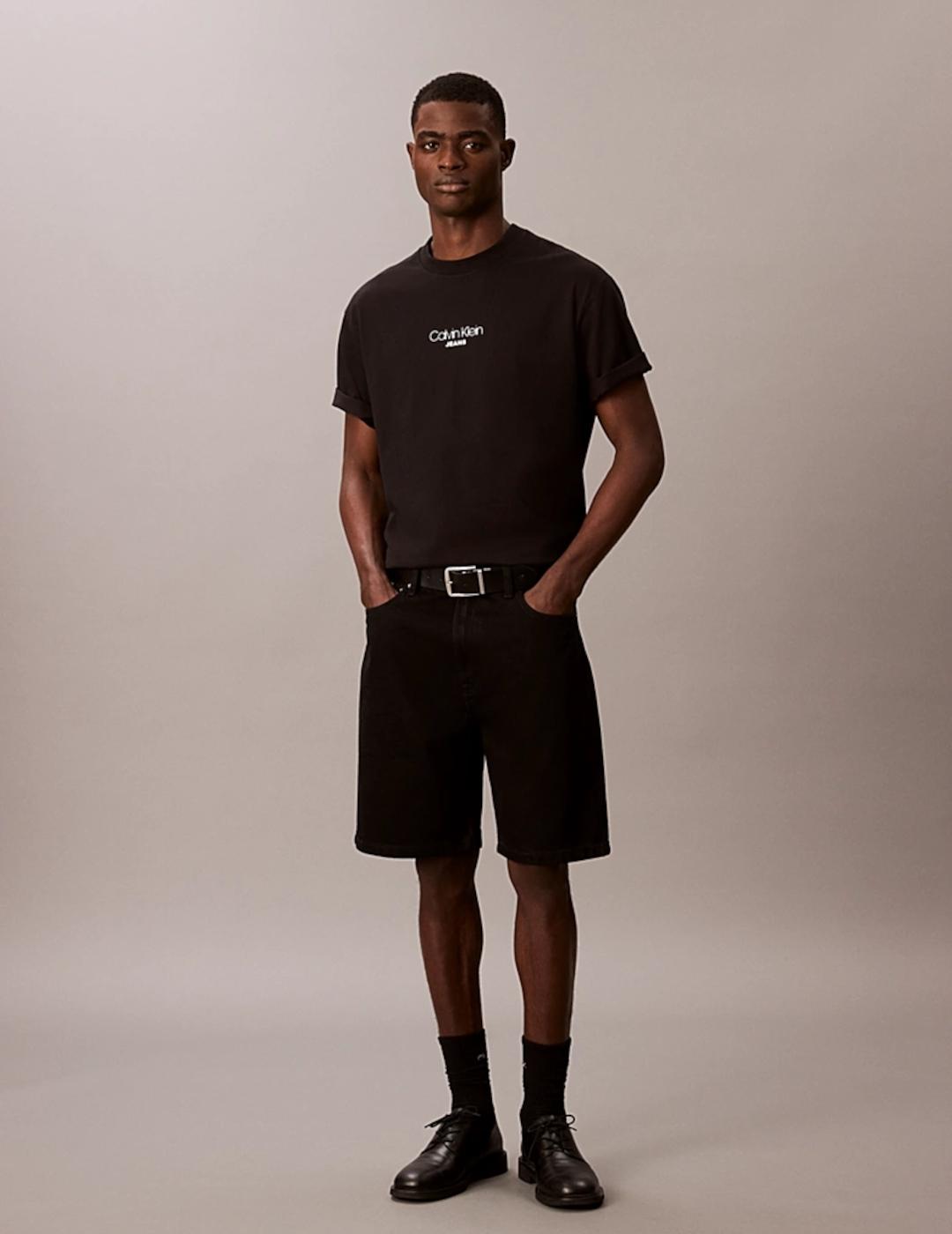 CALVIN CAMISETA NEGRA RELAXED FIT