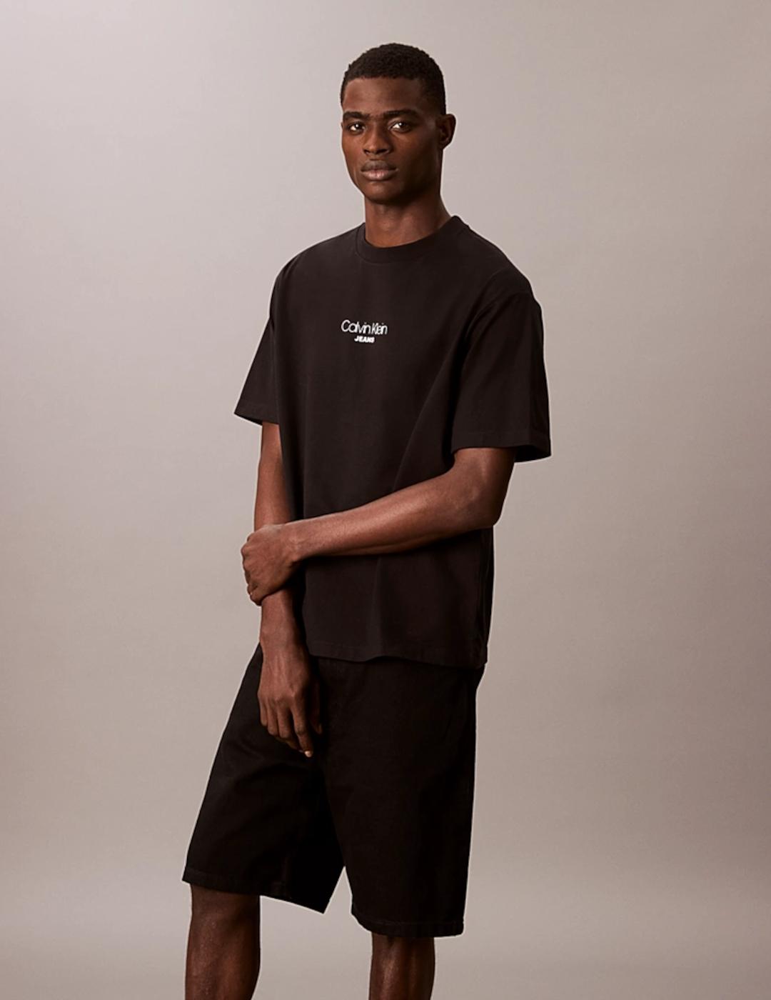 CALVIN CAMISETA NEGRA RELAXED FIT