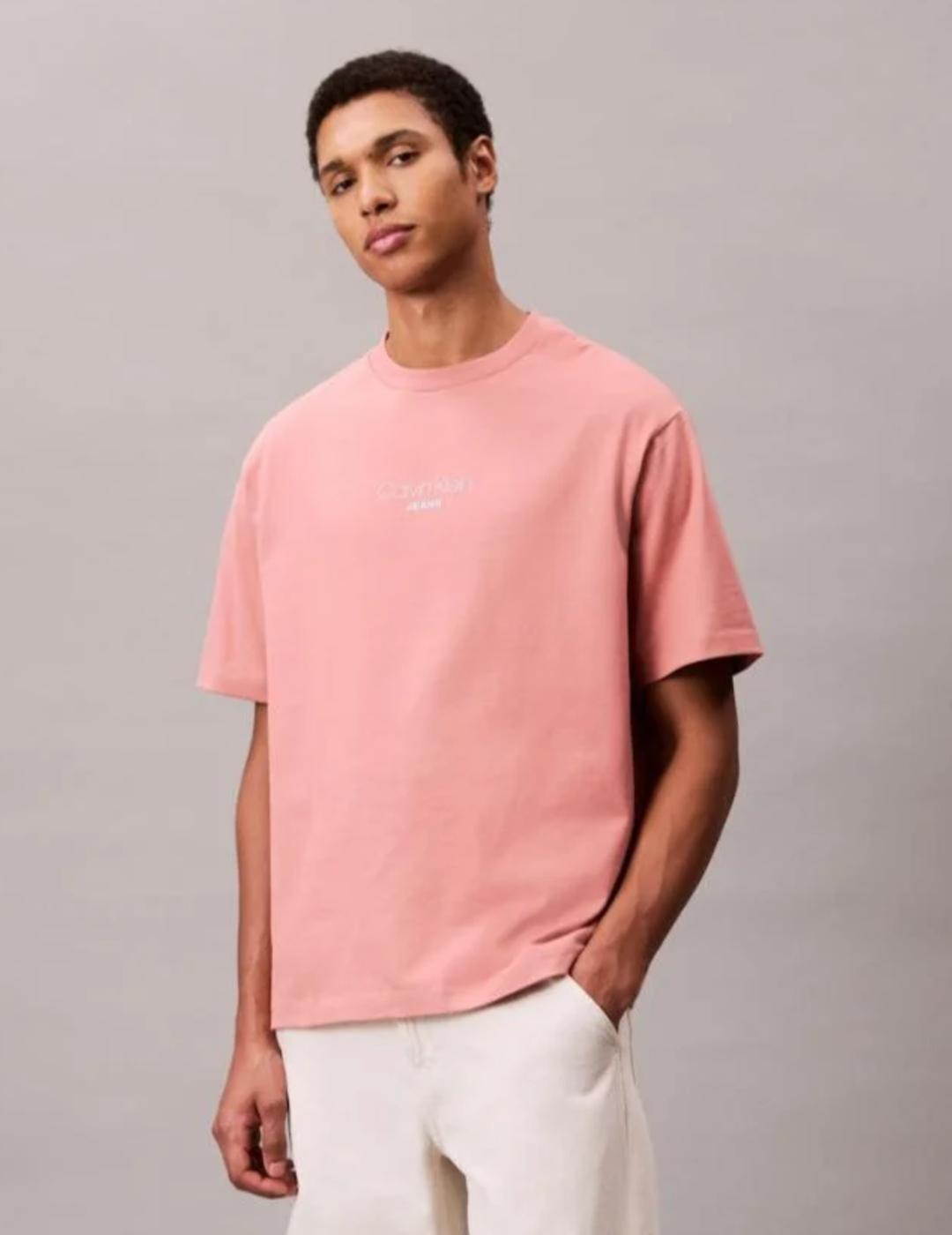 CALVIN CAMISETA NARANJA RELAXED FIT