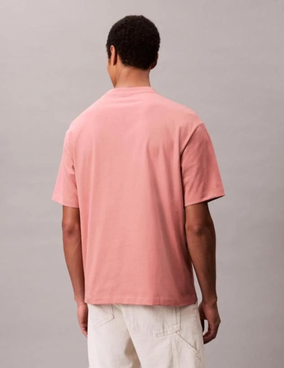 CALVIN CAMISETA NARANJA RELAXED FIT