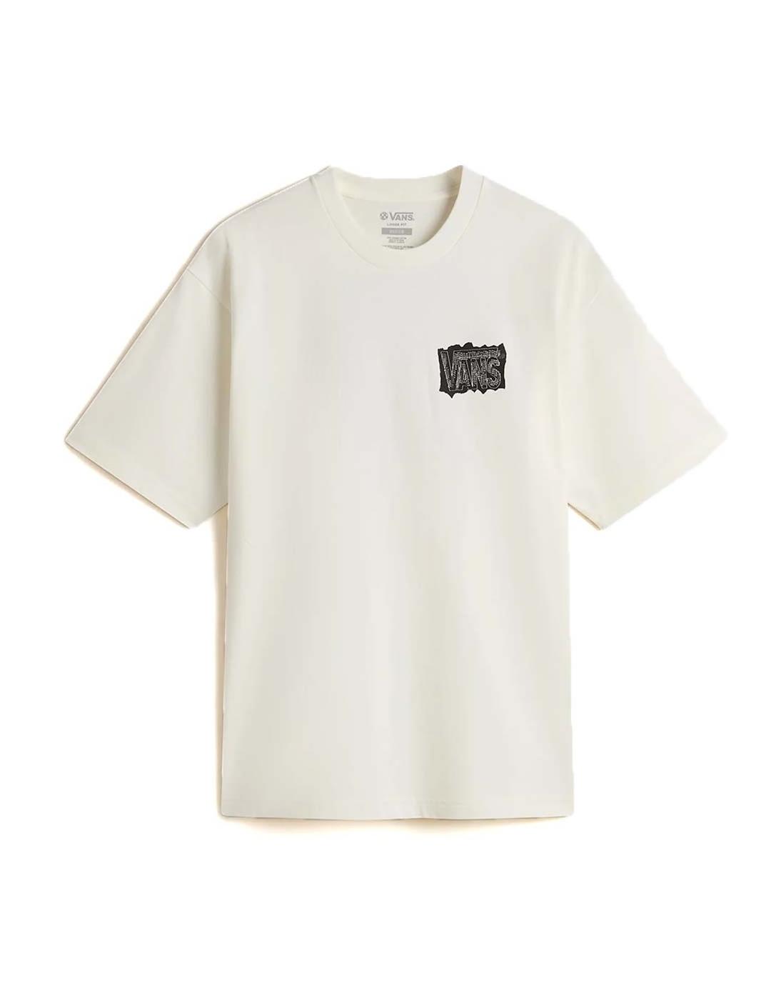 VANS CAMISETA EGRET GRID OFF WHITE