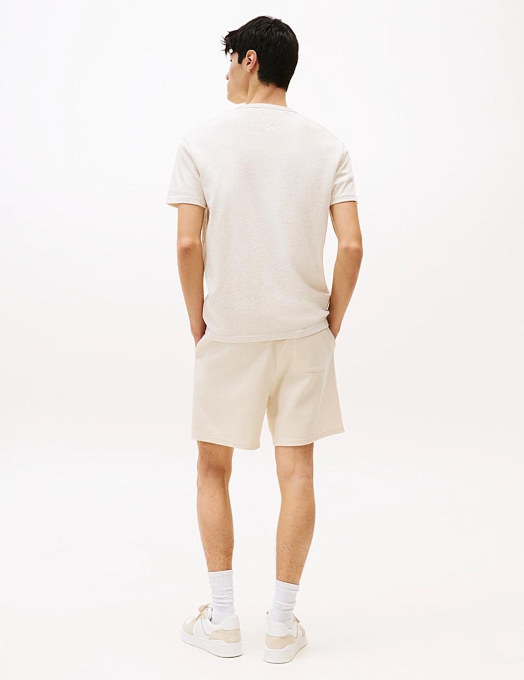 TOMMY CAMISETA BEIGE REG BADGE