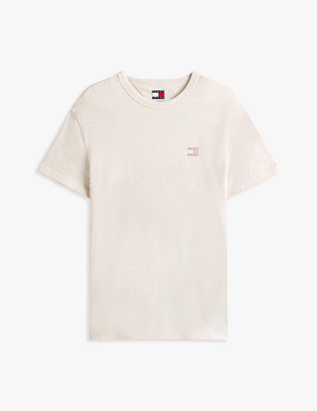 TOMMY CAMISETA BEIGE REG BADGE