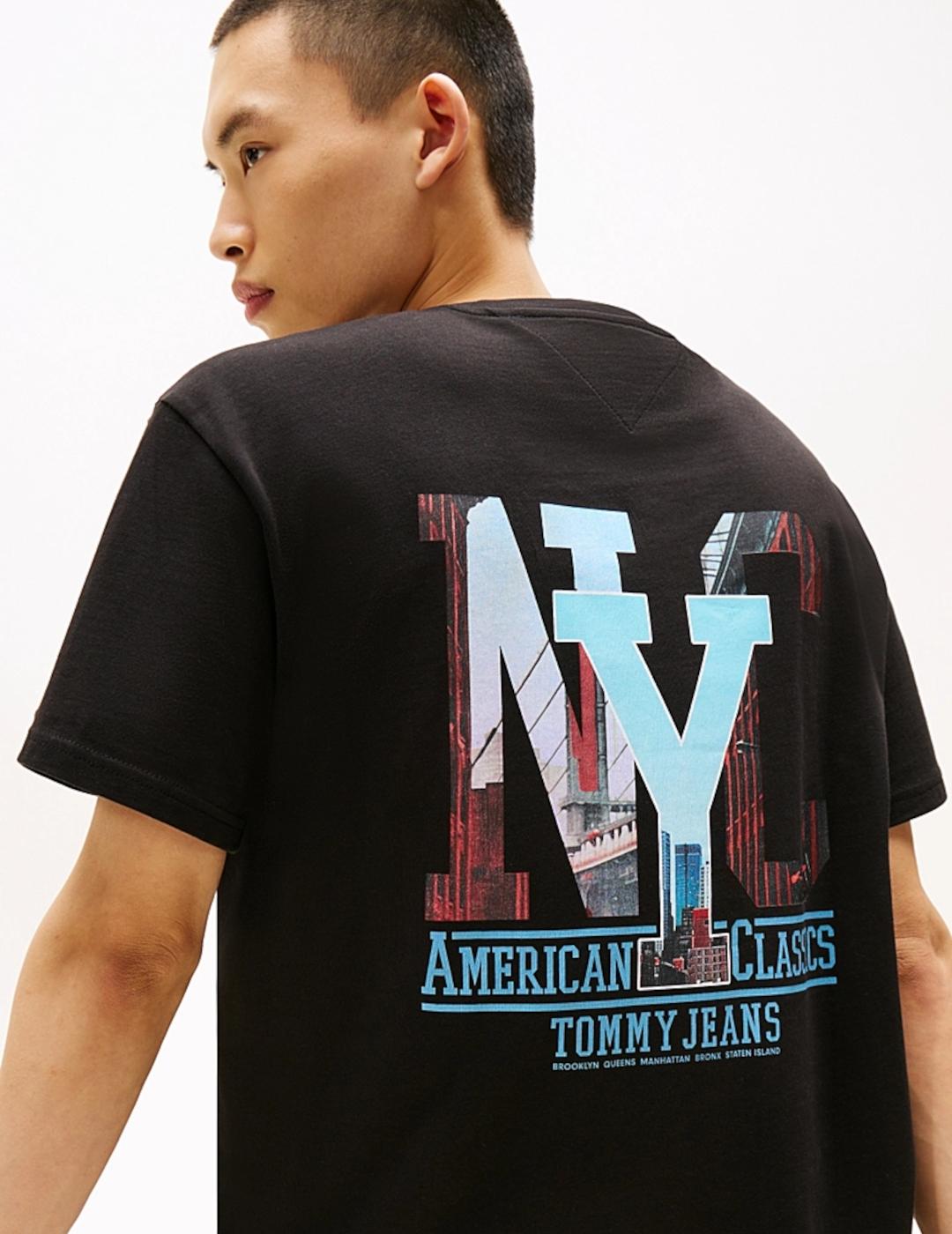 TOMMY CAMISETA NEGRA NOVELTY GRAP
