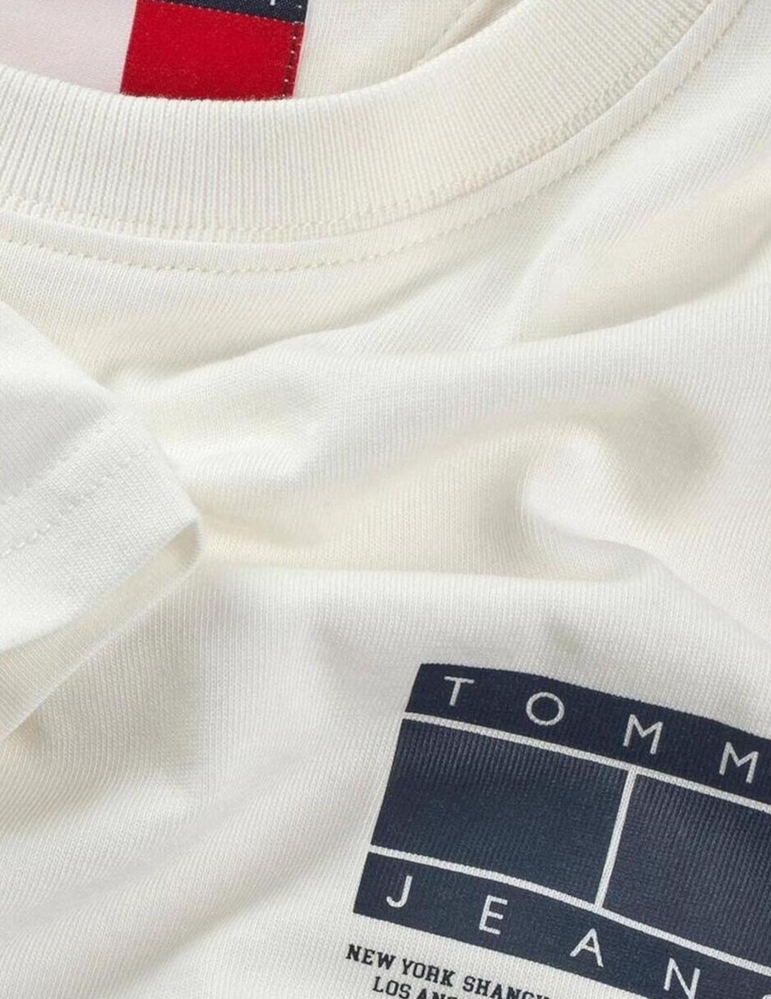 TOMMY CAMISETA BLANCA SMALL MOTIF