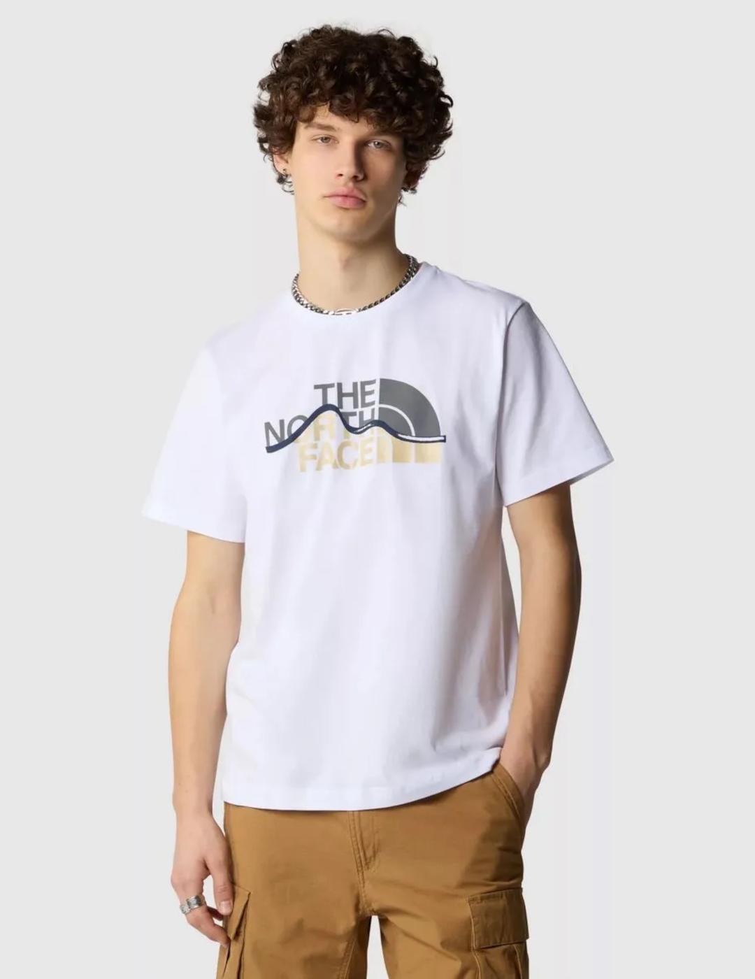 NORTH FACE CAMISETA MOUNTAIN LINE BLANCA