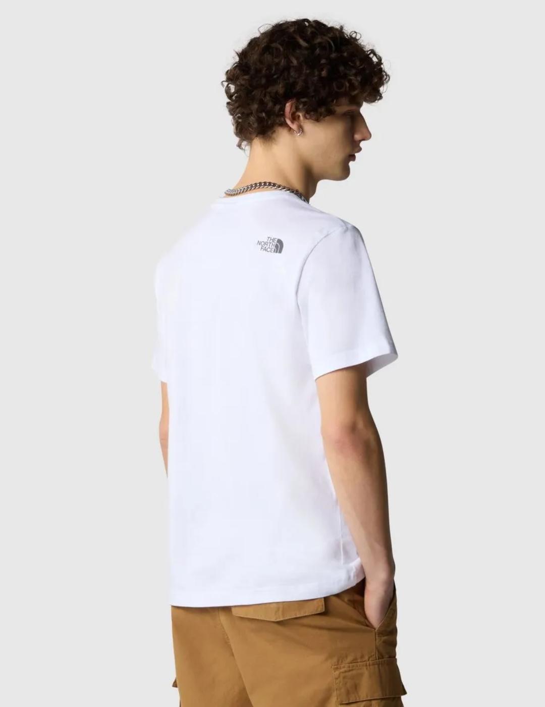NORTH FACE CAMISETA MOUNTAIN LINE BLANCA