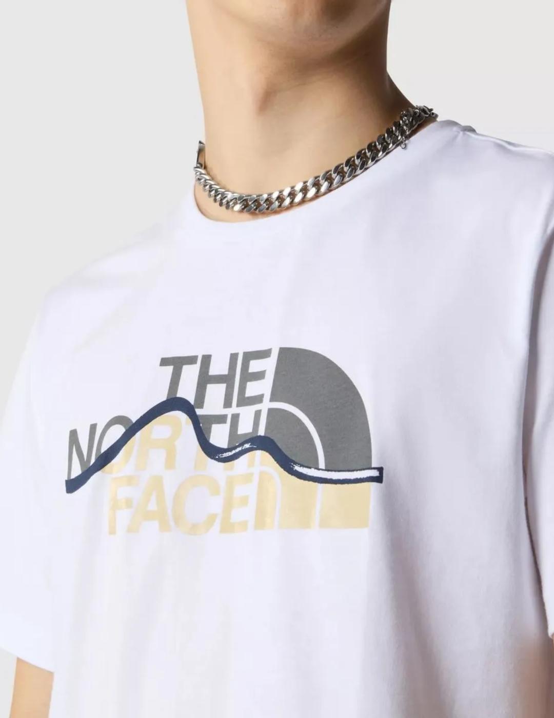 NORTH FACE CAMISETA MOUNTAIN LINE BLANCA