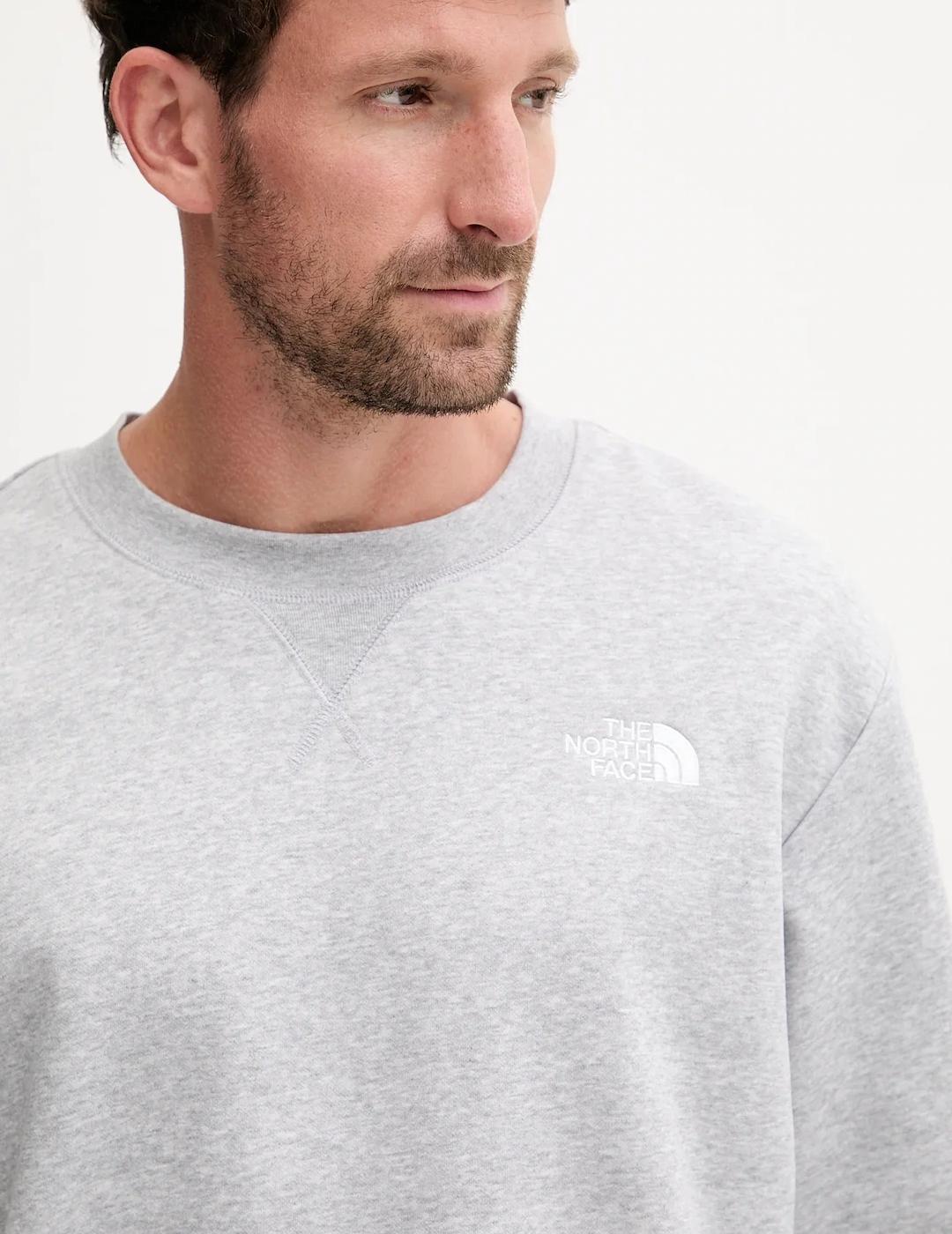 NORTH FACE SUDADERA GRIS RELAXED